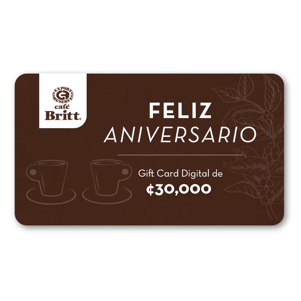 Gift Card Digital de Café Britt