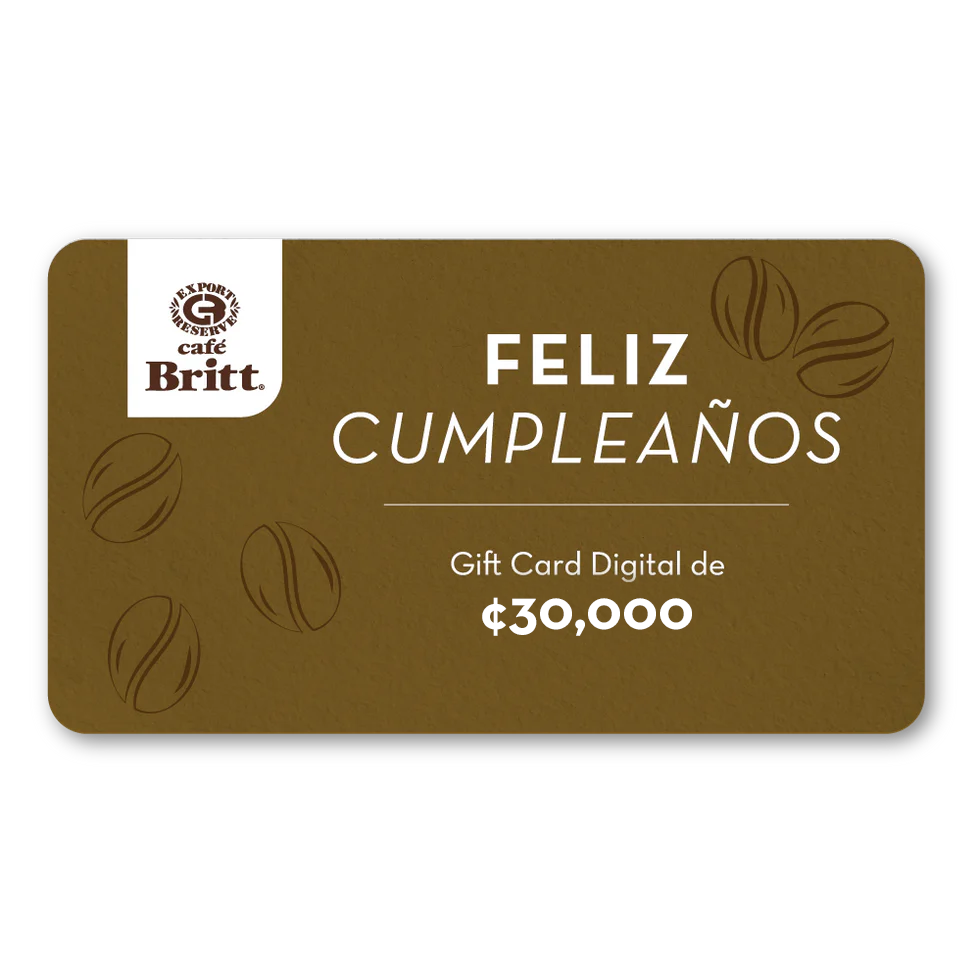 Gift Card Digital de Café Britt