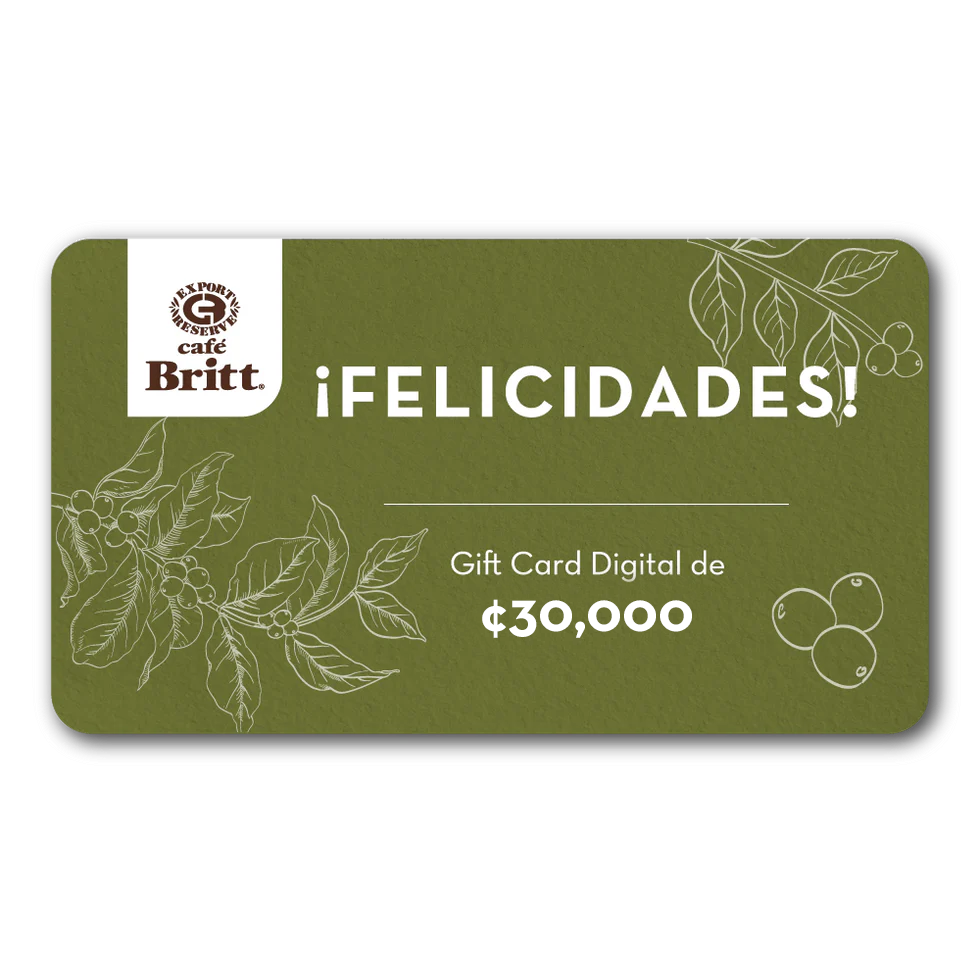 Gift Card Digital de Café Britt