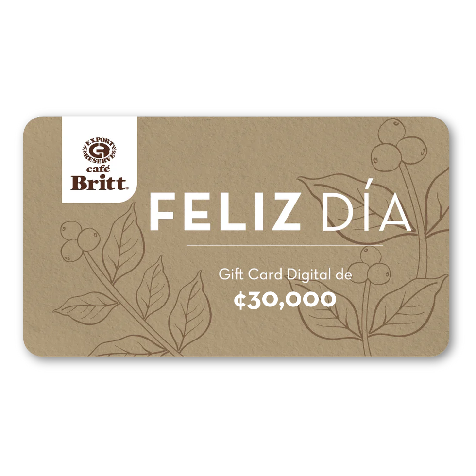 Gift Card Digital de Café Britt