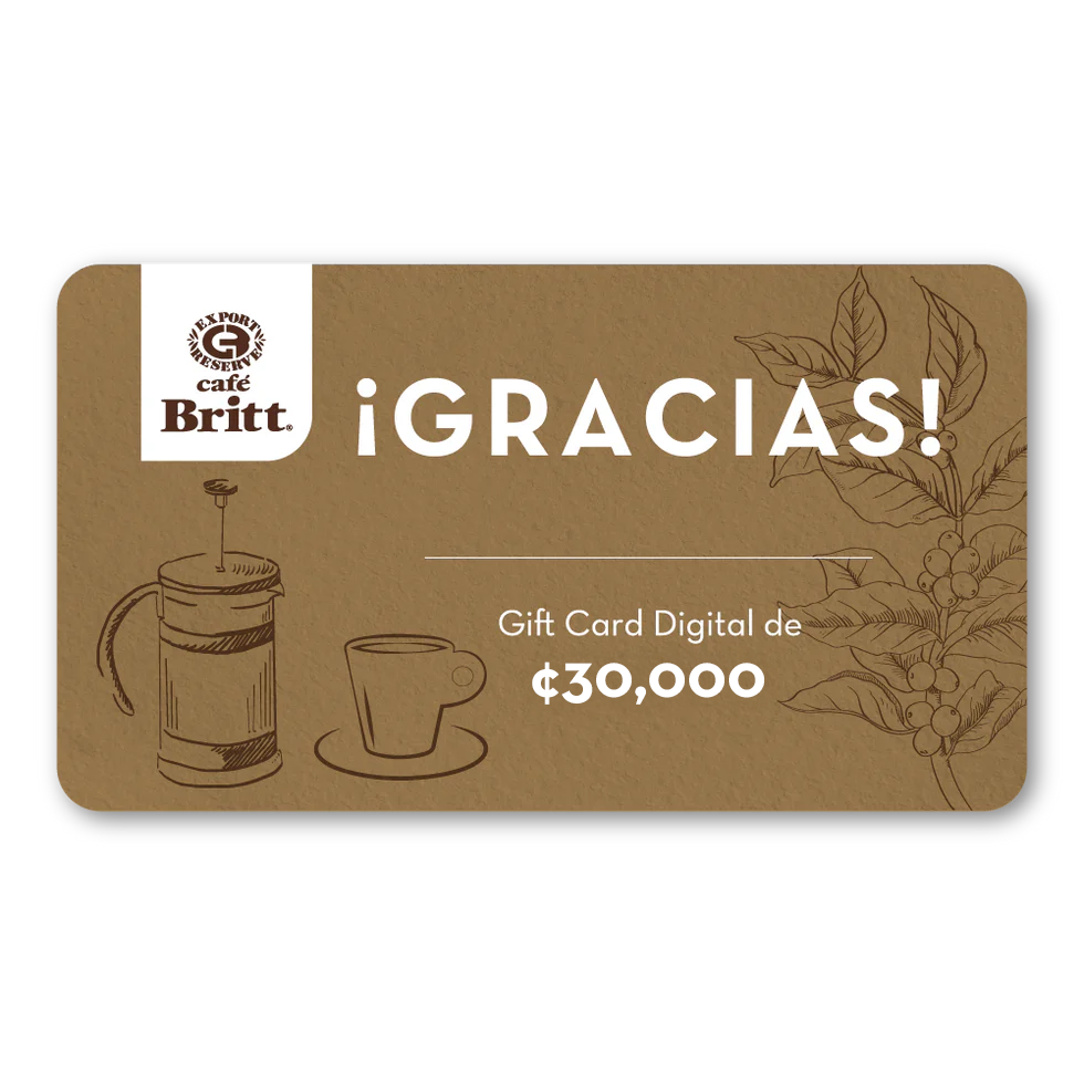 Gift Card Digital de Café Britt