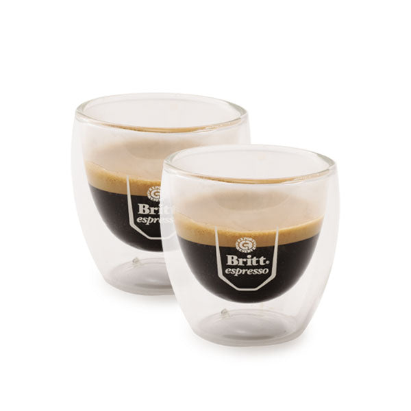Set de Vasos de Vidrio para Espresso Britt Espresso