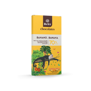 Tableta de Chocolate Oscuro con Trozos de Banano Liofilizado Britt