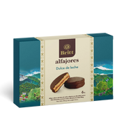 Alfajores Relleno de Dulce de Leche Cubierto de Chocolate Oscuro Britt