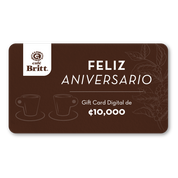 Gift Card Digital de Café Britt