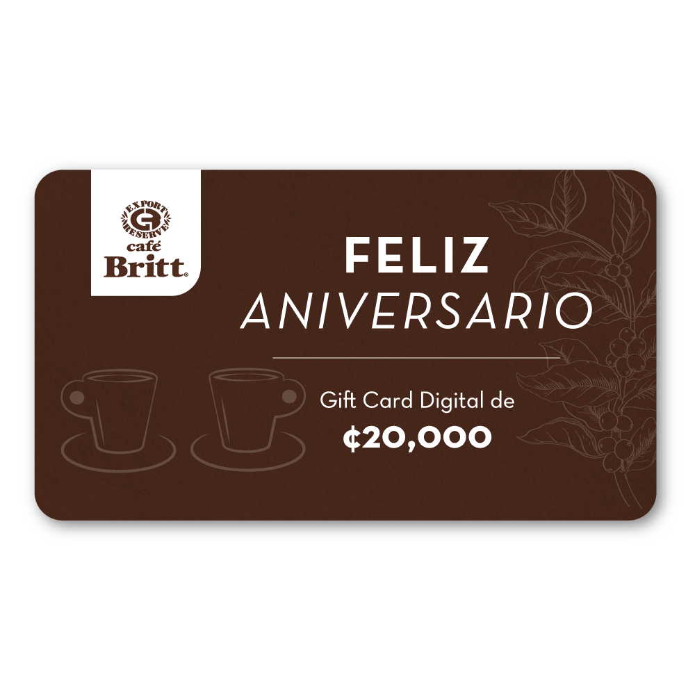 Gift Card Digital de Café Britt