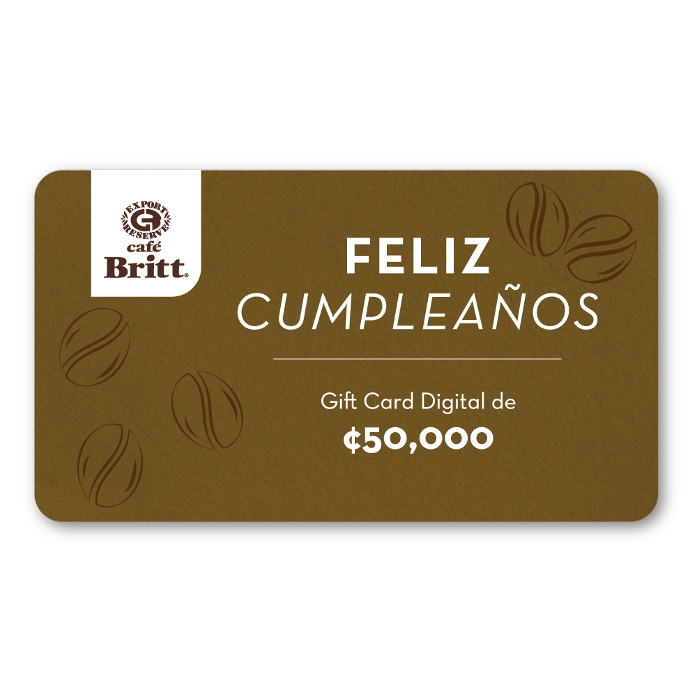 Gift Card Digital de Café Britt