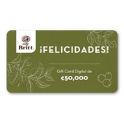 Gift Card Digital de Café Britt