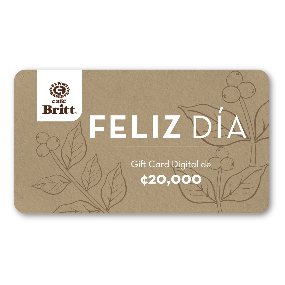 Gift Card Digital de Café Britt