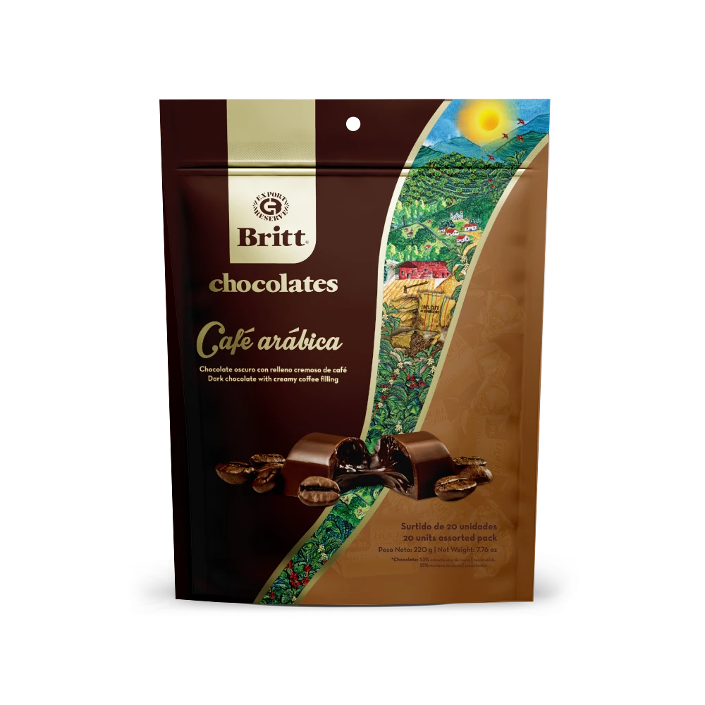 Chocolate Oscuro Con Relleno Cremoso De Café Britt