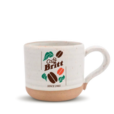 Taza de Cerámica Café Britt 40 Años Granos de Café