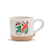 Taza de Cerámica Café Britt 40 Años Mano y Grano de Café