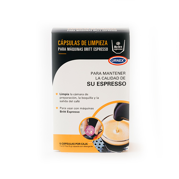 Capsulas para limpieza de maquinas espresso