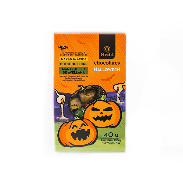 Figuras de Calabazas Halloween de Chocolate con Relleno Cremoso